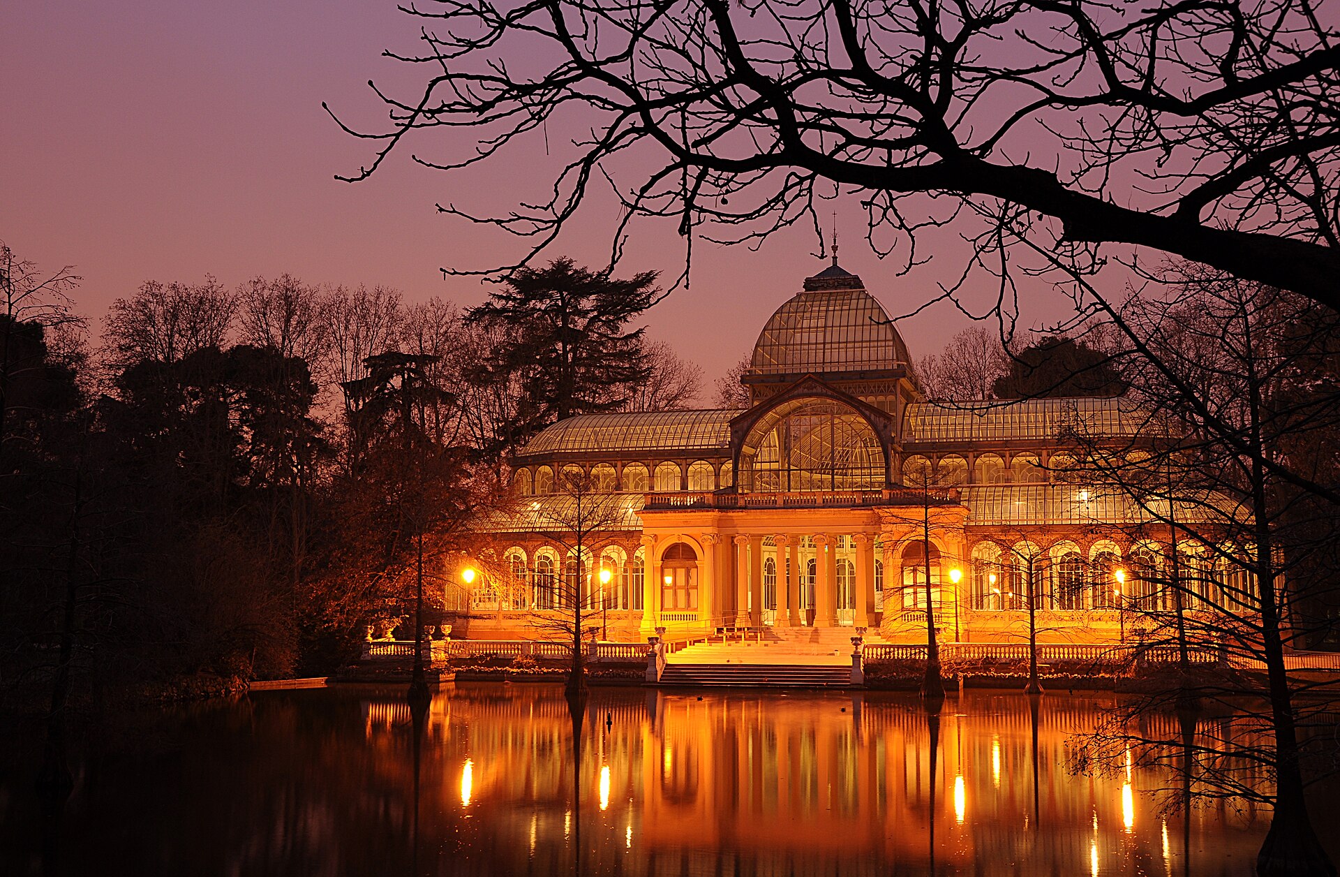 Parque del Retiro y Palacio de Cristal